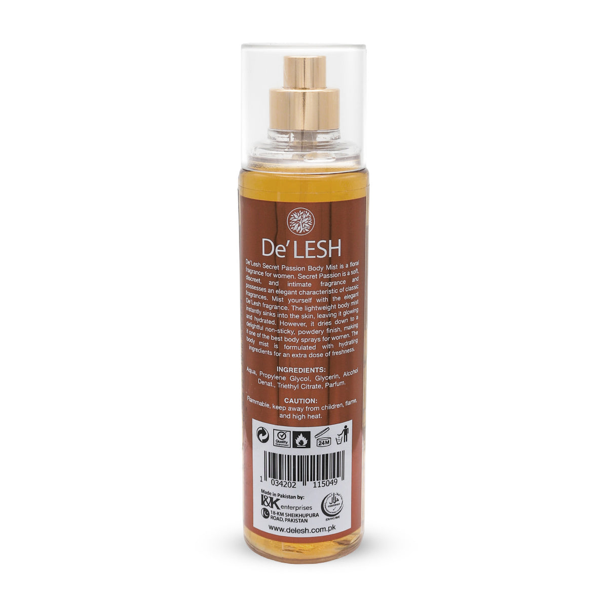 Delesh Body Mist Secret Passion Fragrance
