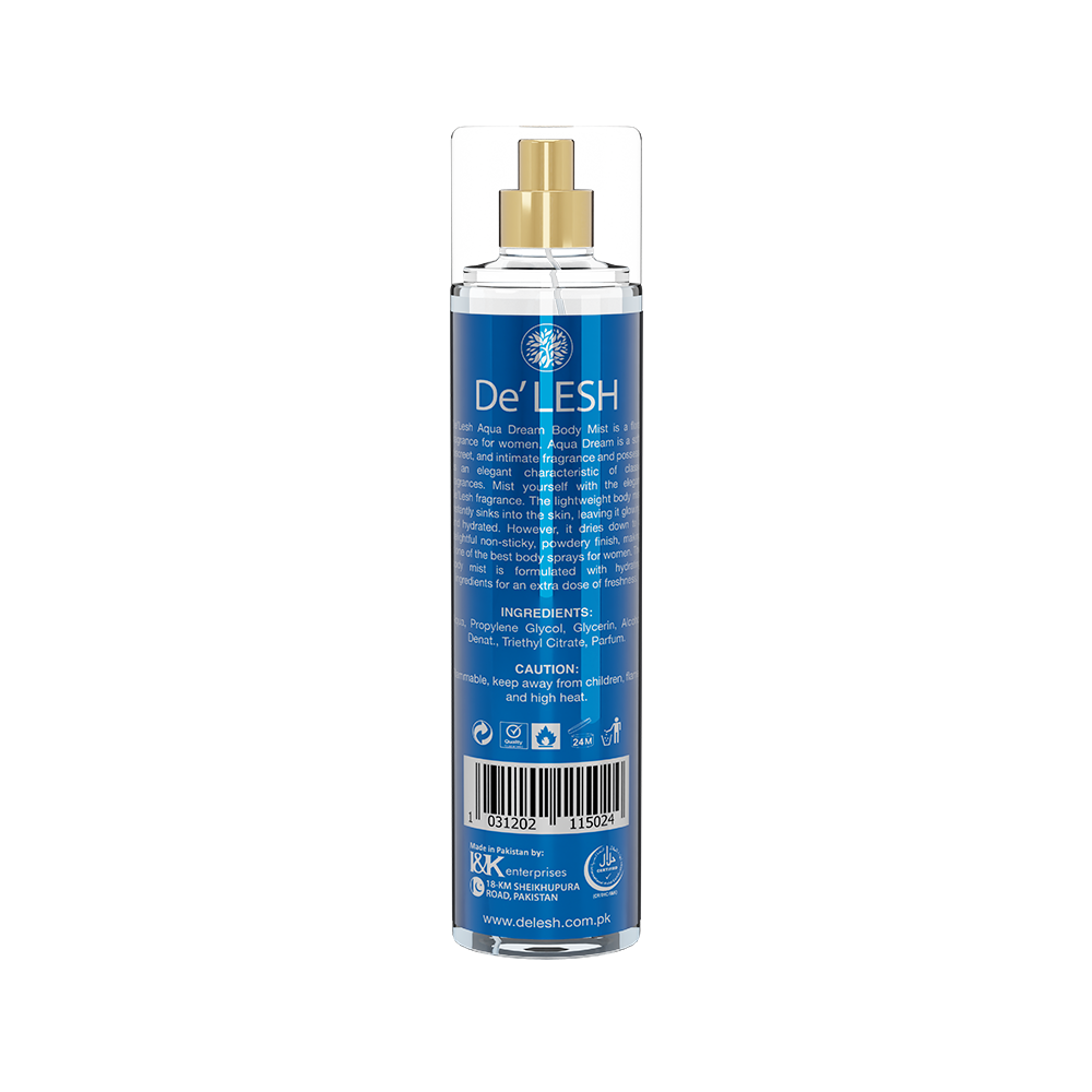 Delesh Body Mist Aqua Dream Fragrance