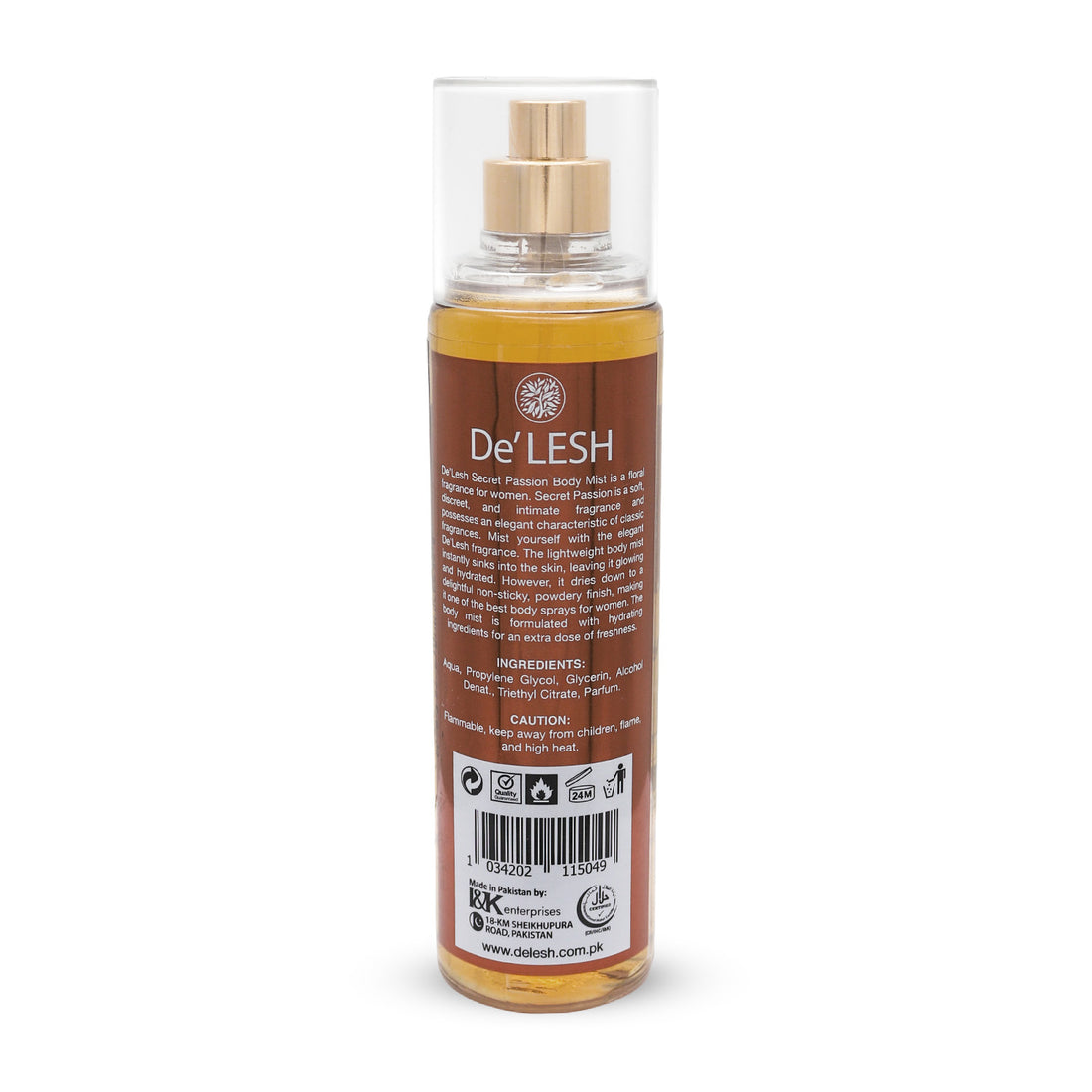 Delesh Body Mist Secret Passion Fragrance