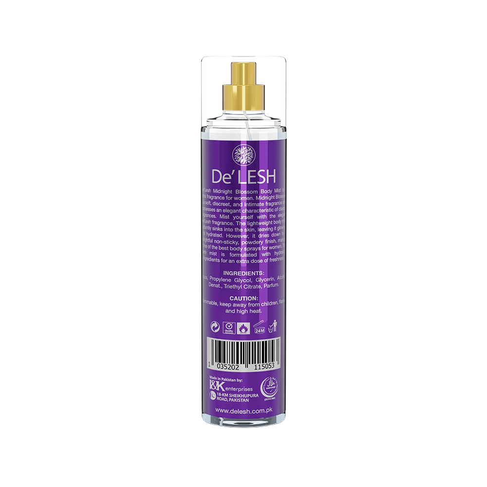 Delesh Body Mist Midnight Blossom Fragrance